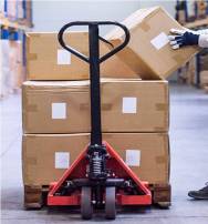 Wearig Gloves in the warehouse